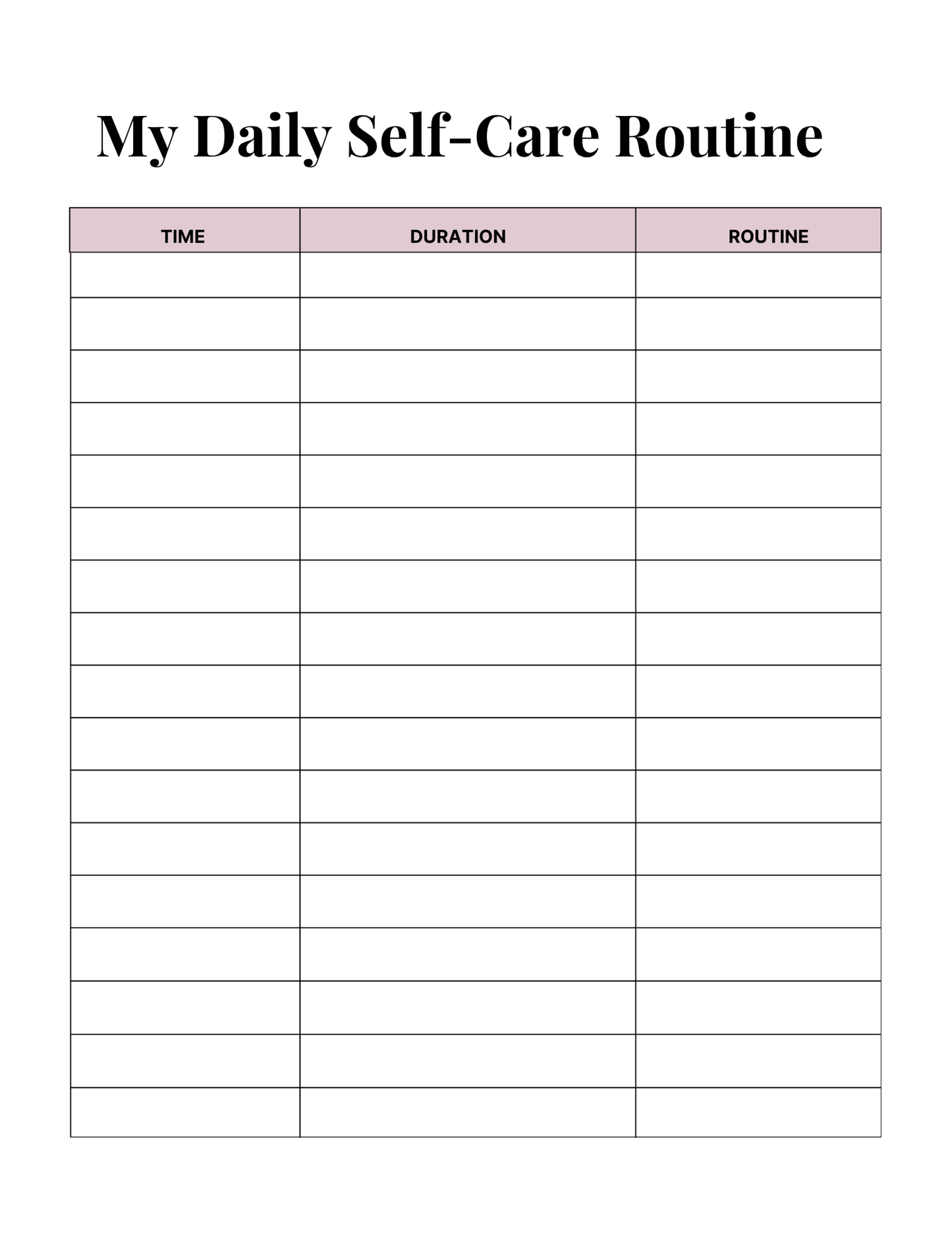 Self-Care Journal